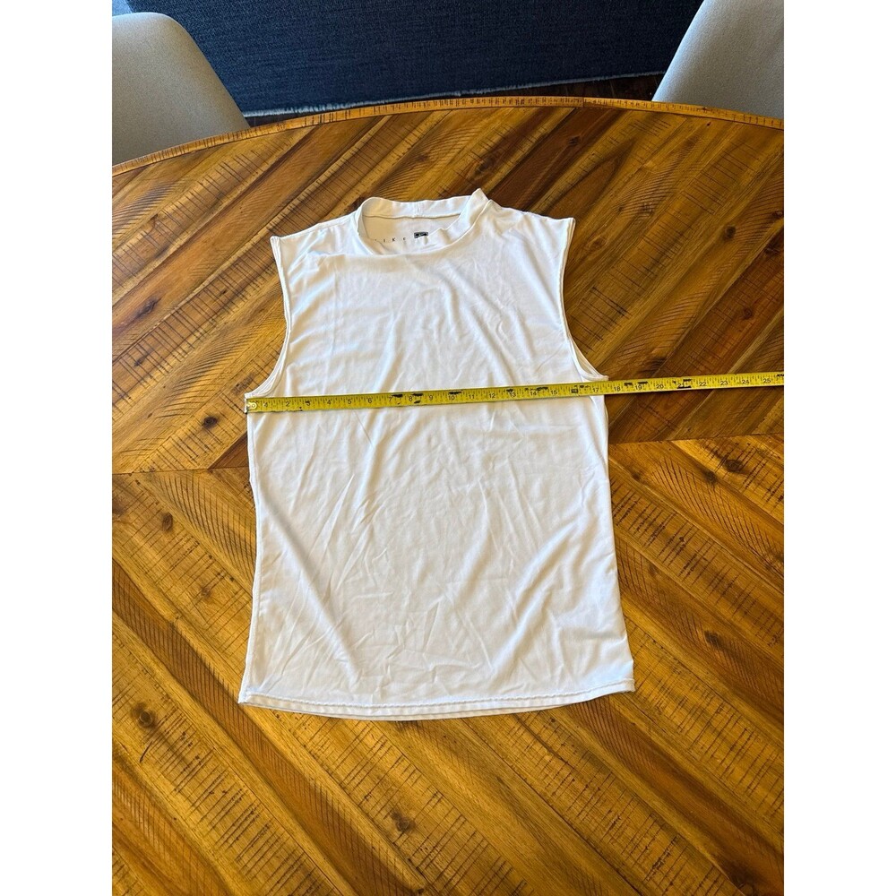 Nike Golf White Sleeveless Mock Neck Compression Base Layer Shirt Size L - Picture 5 of 6